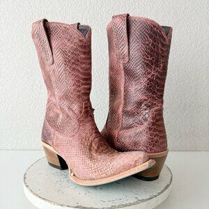 Lane NICE VICE Womens PInk Cowboy Boots Western Midi Calf Snip Toe Size 9.5
